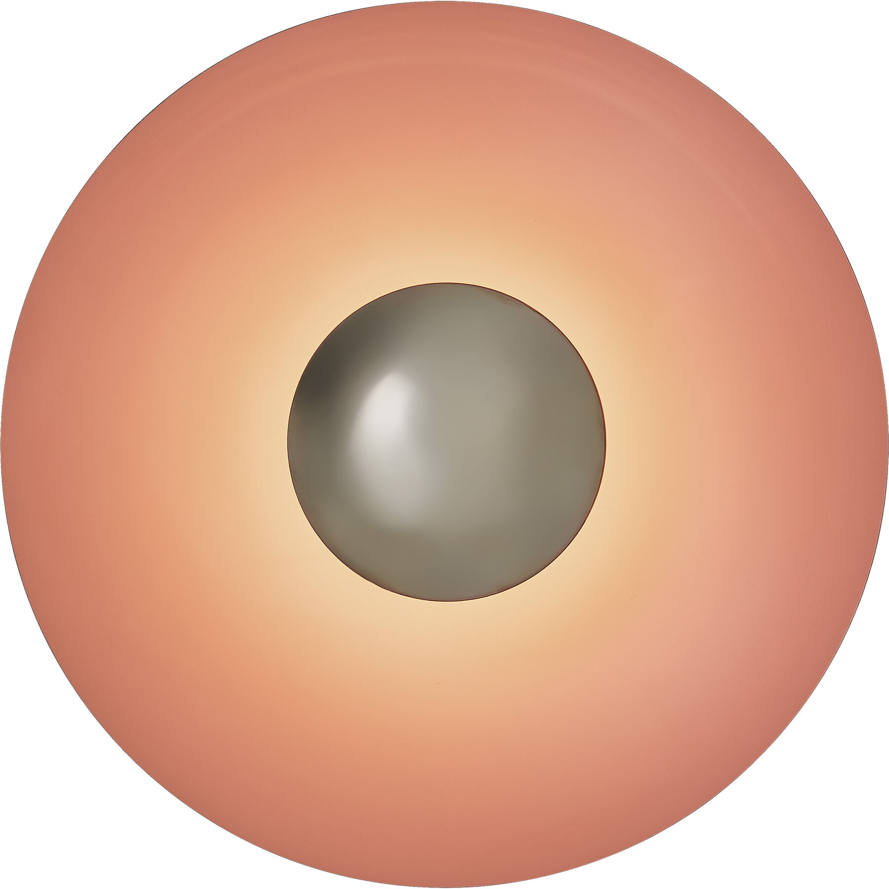 Wandlampe Liora Orange Metall/Kunststoff 1300 lm Dimmbar B 40 cm - LED - Lichtfarbe: Extra warmweiss - LED Energiesparlampen