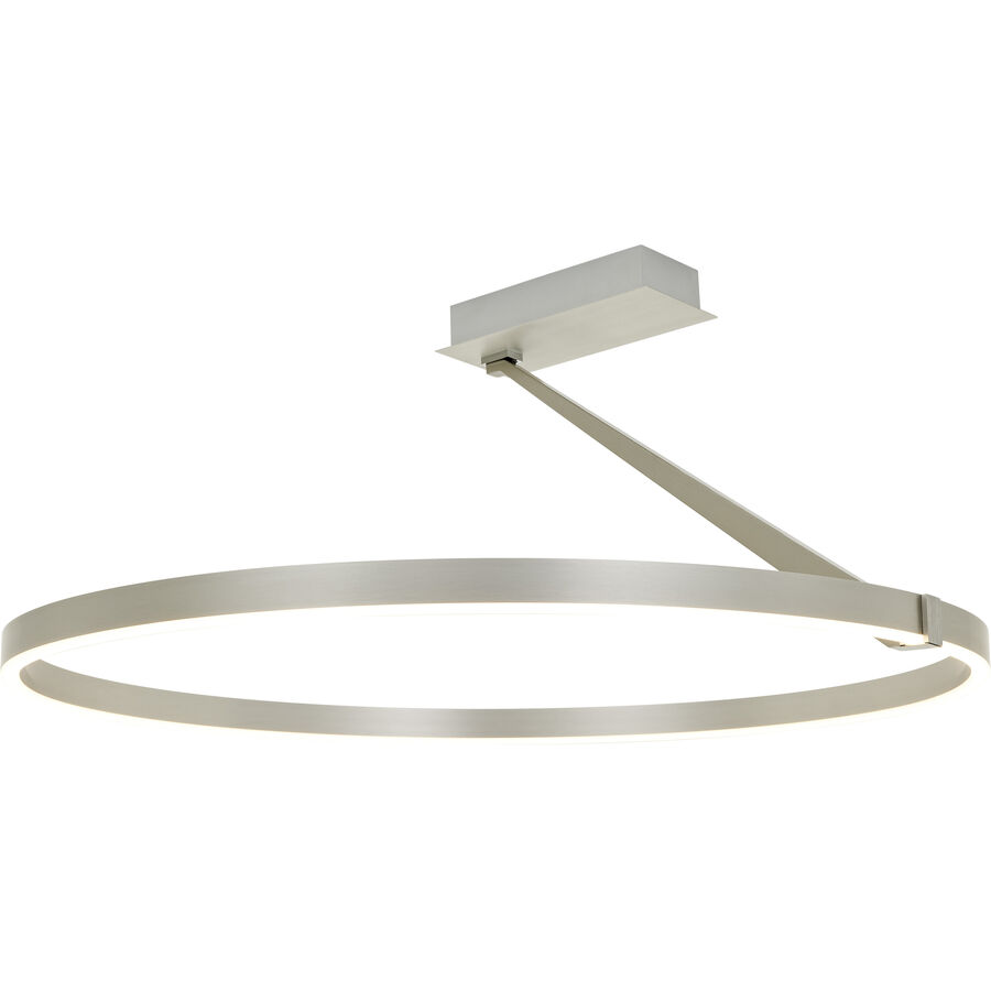 Deckenlampe Nea Silber Kunststoff/Metall 80 cm 33 cm