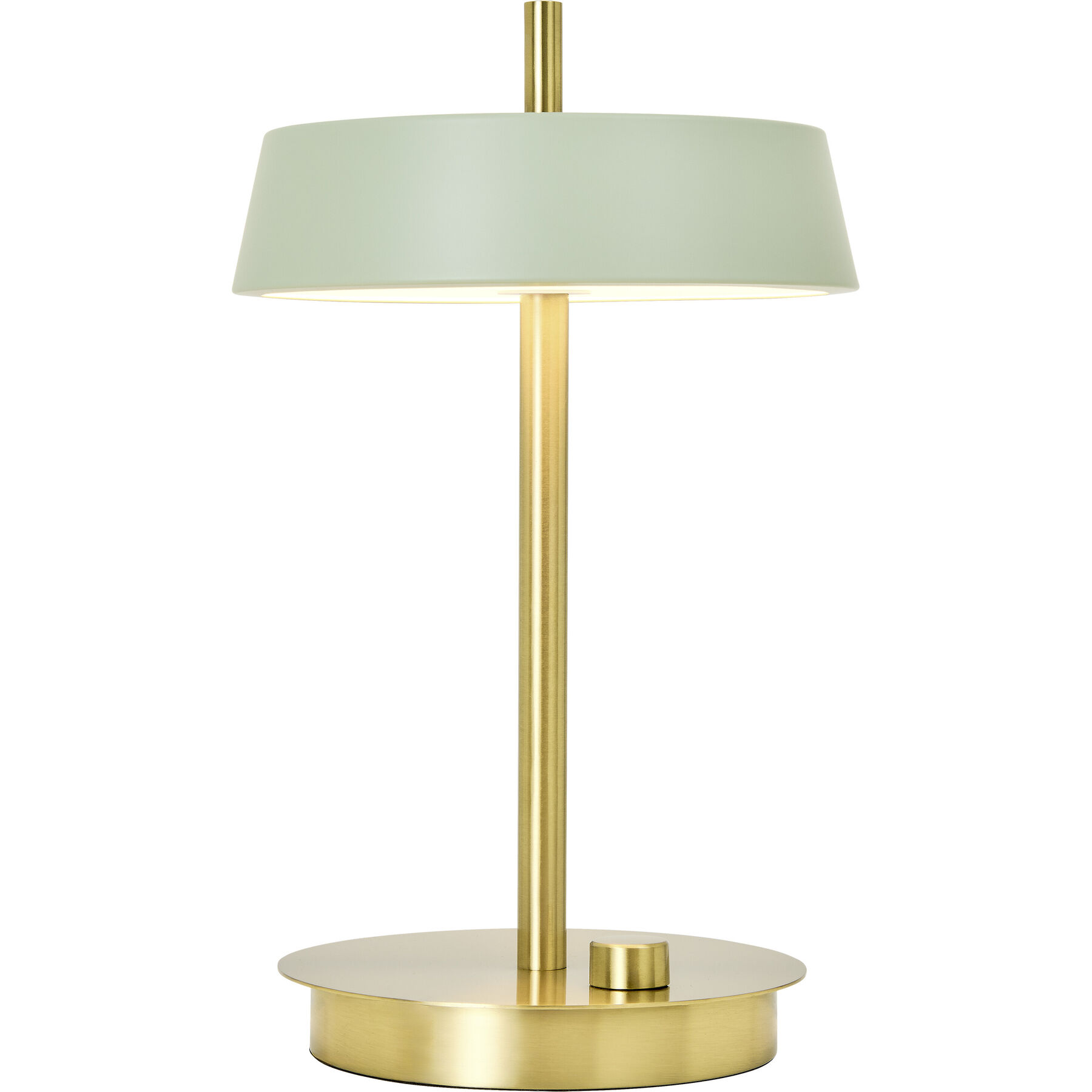 Tischlampe Ellis olive/messing Metall H 30 cm 790 lm - LED - Lichtfarbe: Extra warmweiss- LED Energiesparlampe
