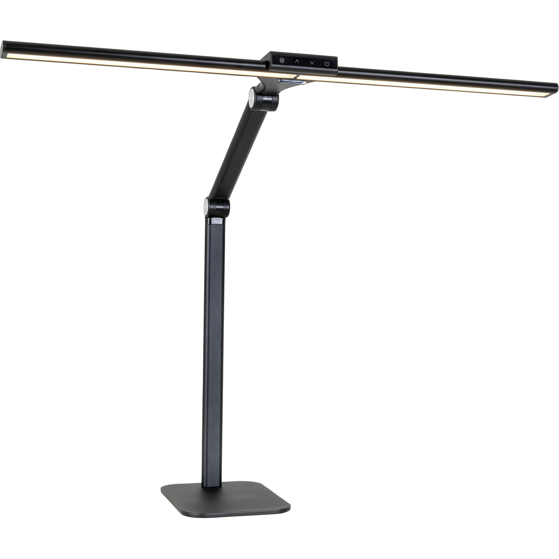 Tischlampe Romy Schwarz Metall/Kunststoff H 60 cm - LED - Lichtfarbe: Extra warmweiss - Helles Neutralweiss - LED Energiesparlampen