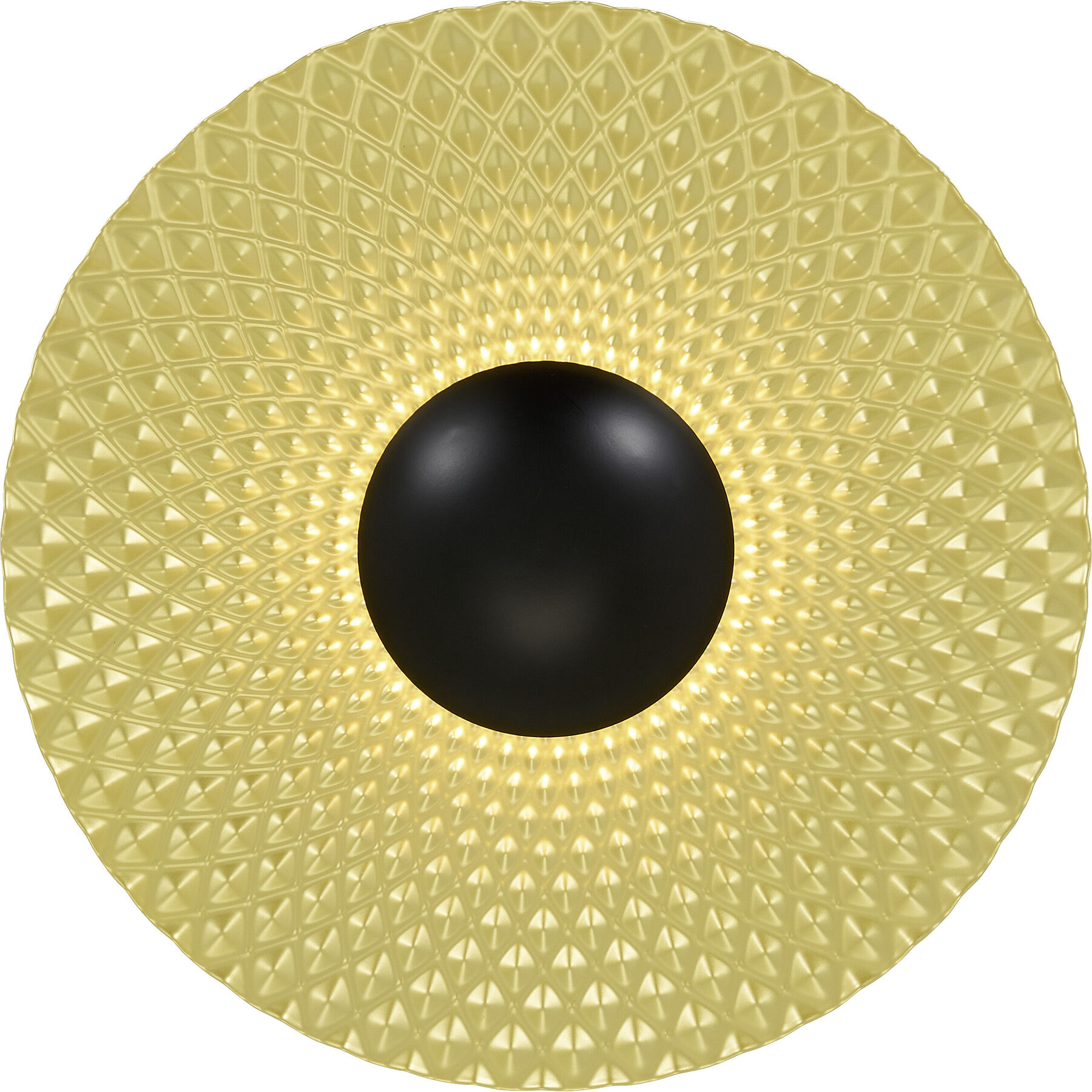 Wandlampe Jola Gold/Schwarz Metall 1200 lm B 35 cm - LED - Lichtfarbe: Helles Neutralweiss - LED Energiesparlampen