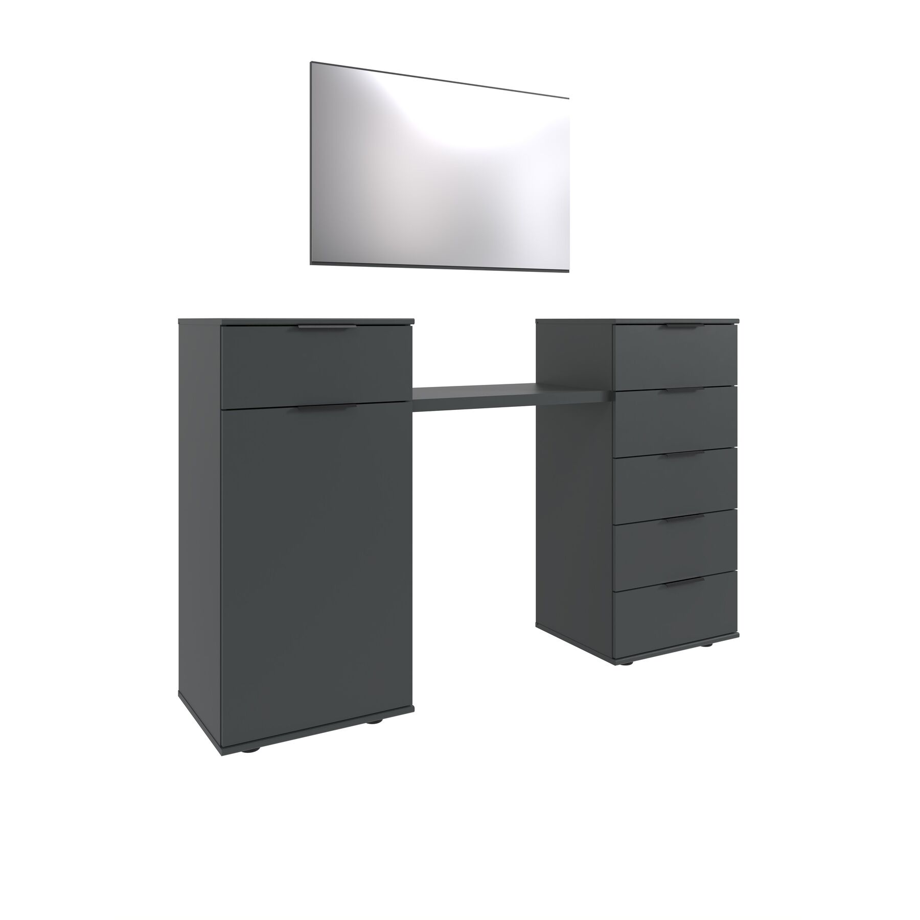 Schminktisch Metaa graphit Holzwerkstoff B 165 H 102 cm - Schminktisch