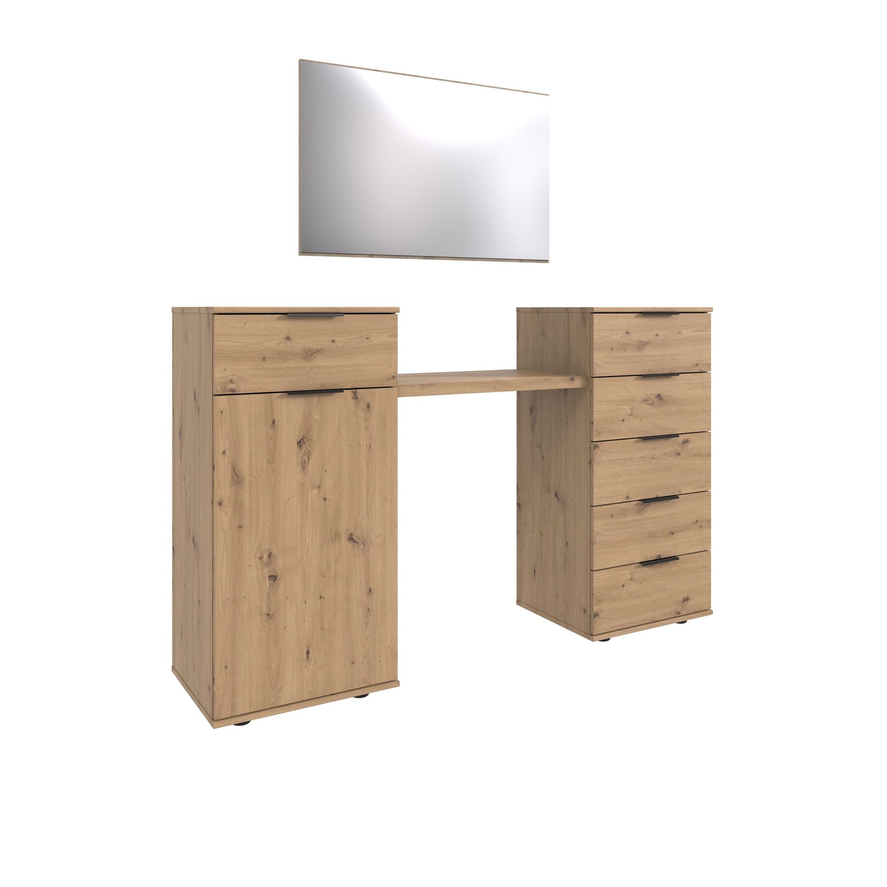 Schminktisch Metaa Eiche Nachbildung Holzwerkstoff B 165 H 102 cm - Schminktisch
