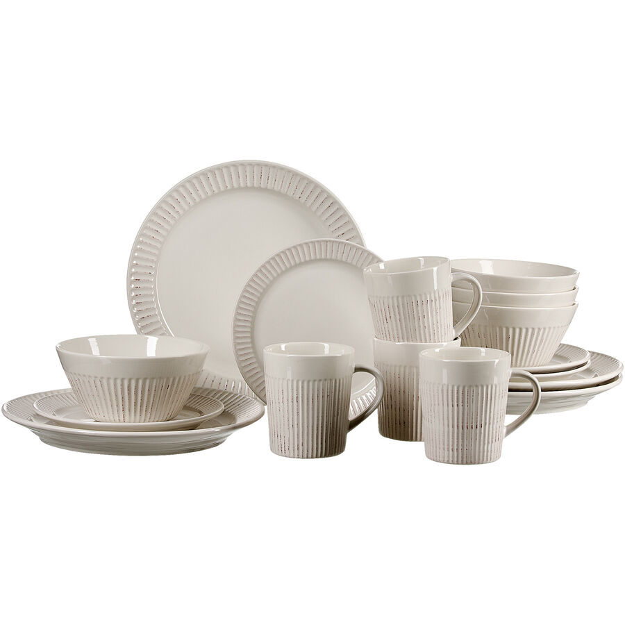 Geschirr-Set Kreta Beige Steingut