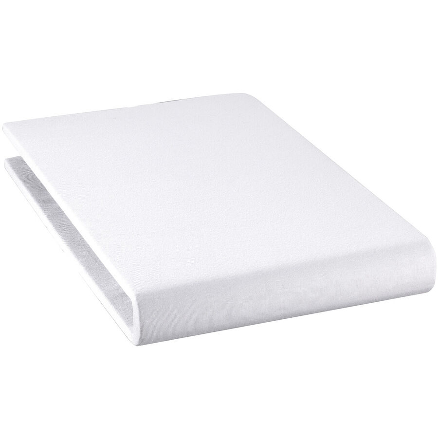 Fixleintuch Mara Weiss Baumwolle 180 cm 200 cm