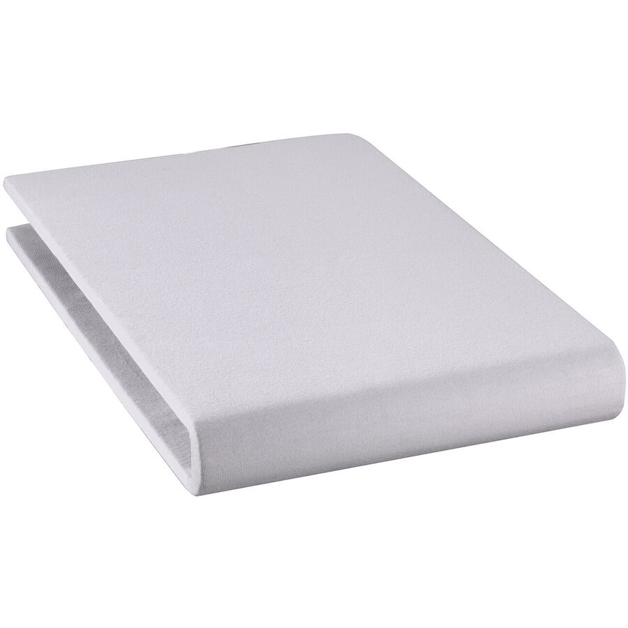 Fixleintuch Rahel Silber Baumwolle 180 cm 200 cm
