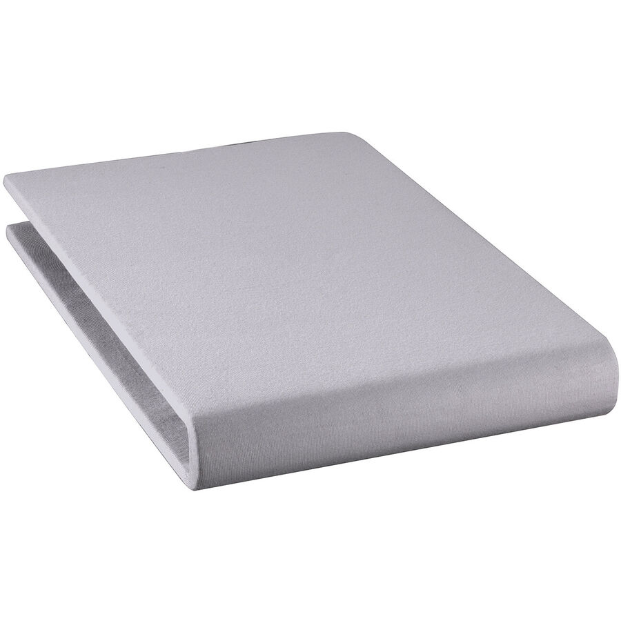 Fixleintuch Rahel Grau Baumwolle 180 cm 200 cm