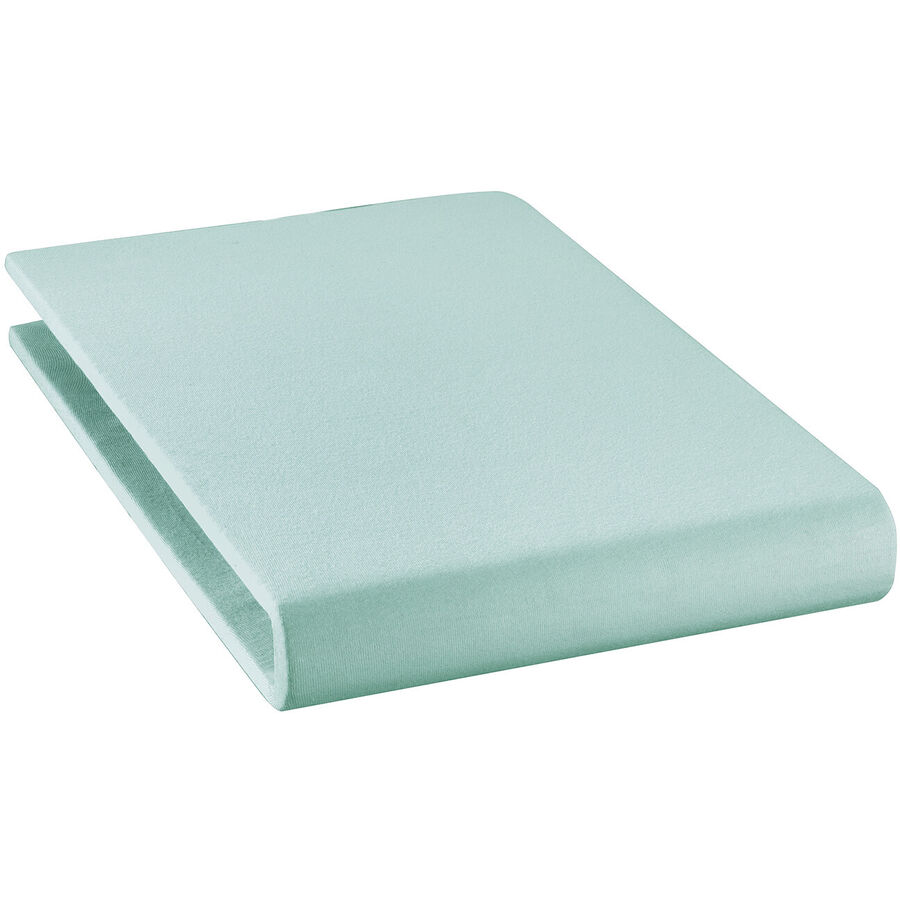 Fixleintuch Mara Blau Baumwolle 120 cm 200 cm