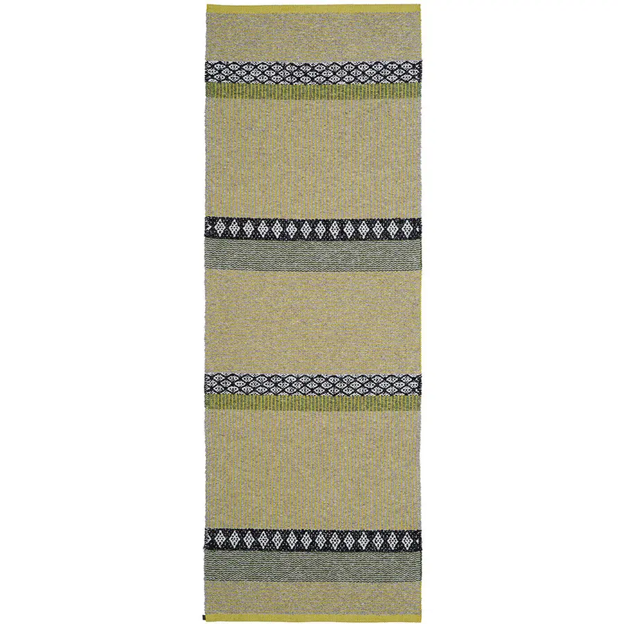 Teppich Forest gelb Streifen Mischgewebe 150 x 250 cm