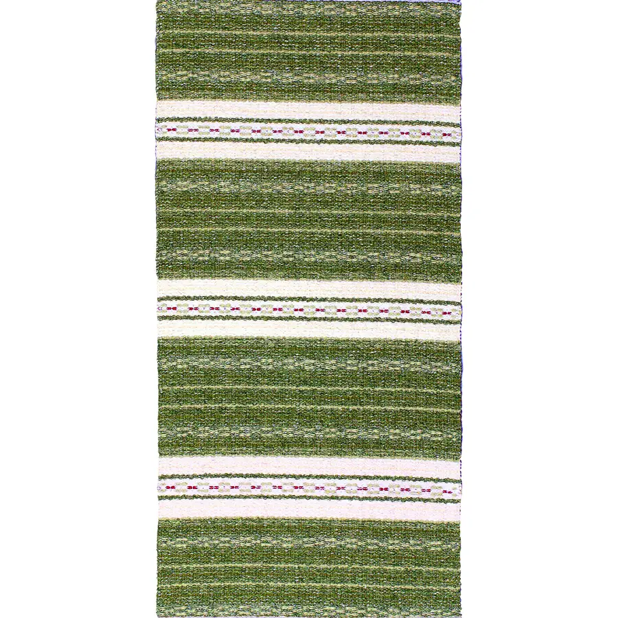Teppich Asta olive Streifen Mischgewebe 150 x 180 cm