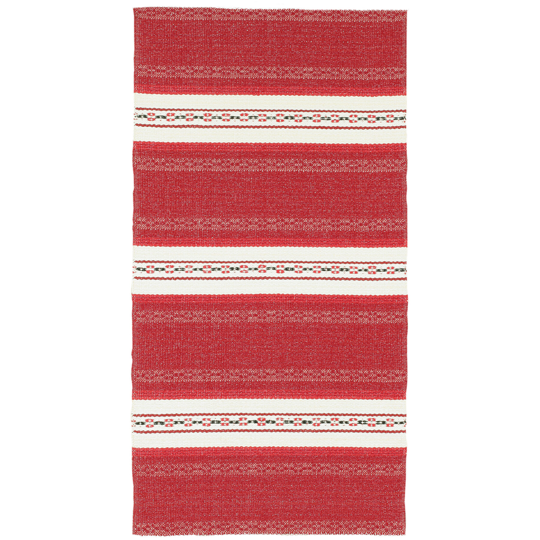 HORREDSMATTAN Outdoor-Teppich Astor red Streifen Mischgewebe 170 x 240 cm