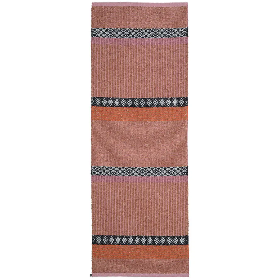 Teppich Forest Rust Streifen Mischgewebe 150 x 250 cm