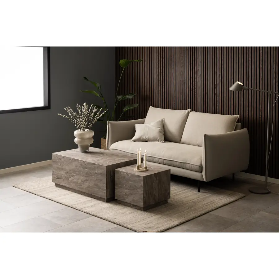 Salontisch Coleman graubeige MDF B 100 T 60 cm