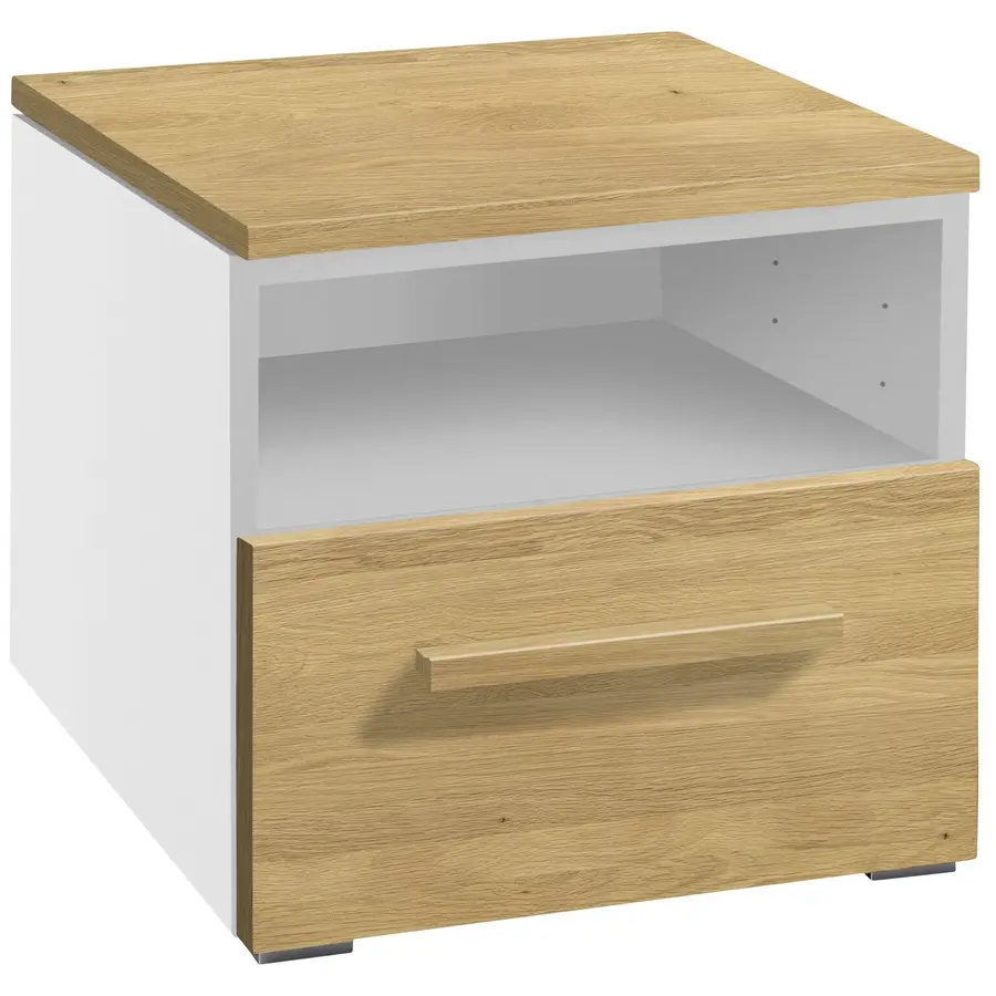 Nachttisch Jolantha eiche hell Holz/MDF Massivholz B 45 H 41 cm