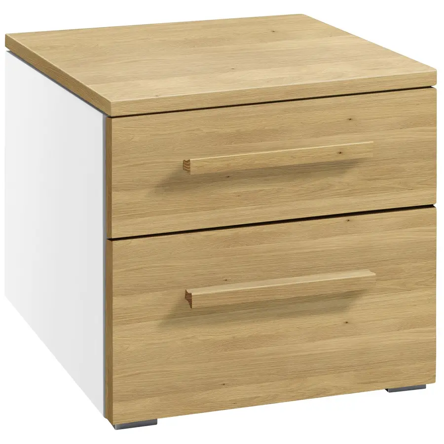 Nachttisch Arrabella Eiche hell Holz, MDF Massivholz B 45 H 41 cm