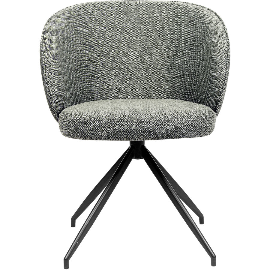 Stuhl Damir Grau Baumwolle 59.5 cm Drehbar