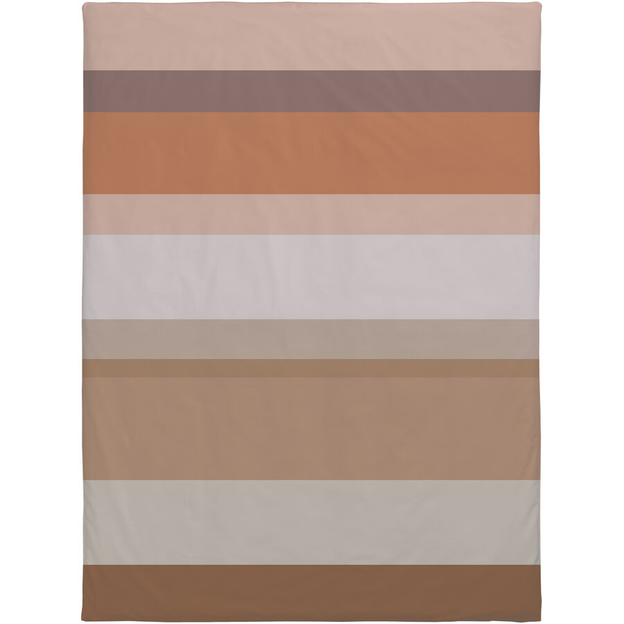 Duvetbezug Blake schoko Streifen Baumwolle 160 x 210 cm