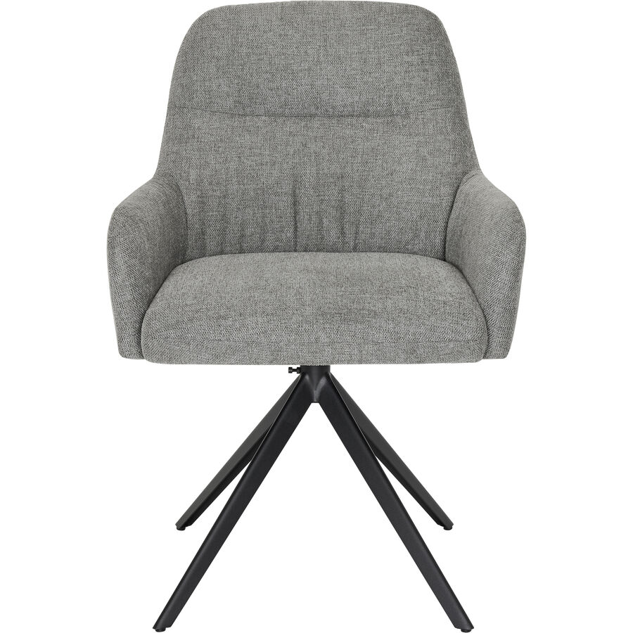 Stuhl Calum Grau Polyester 60 cm Drehbar