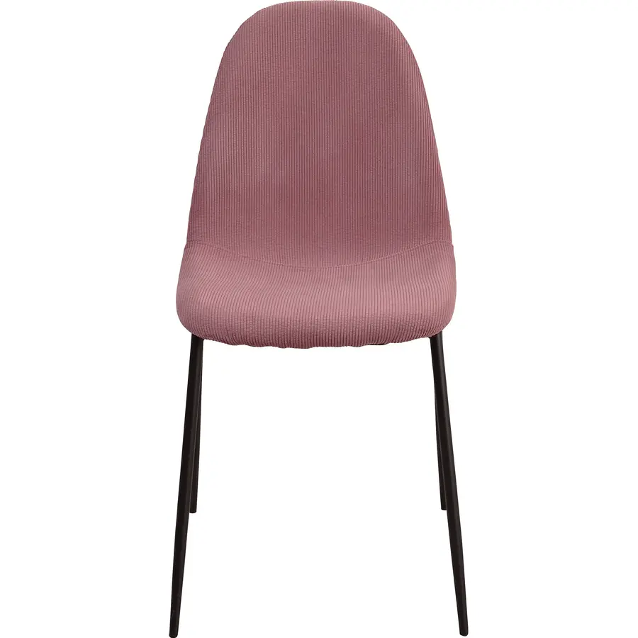 Stilvoller Stuhl Maris Stoff, Metall altrosa