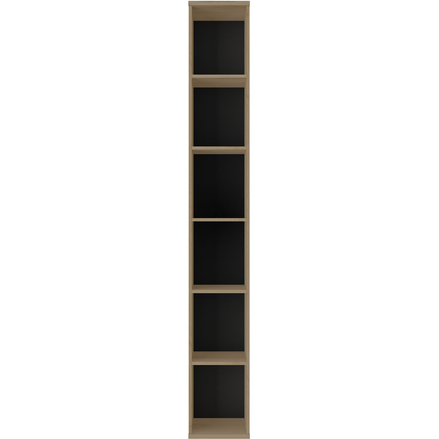 Scaffale per libri Enza Marrone/Nero Materiale a base di legno 33 cm 235 cm