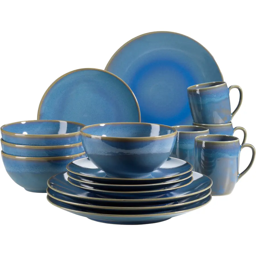 Geschirr-Set Ossia 16tlg. Hellblau