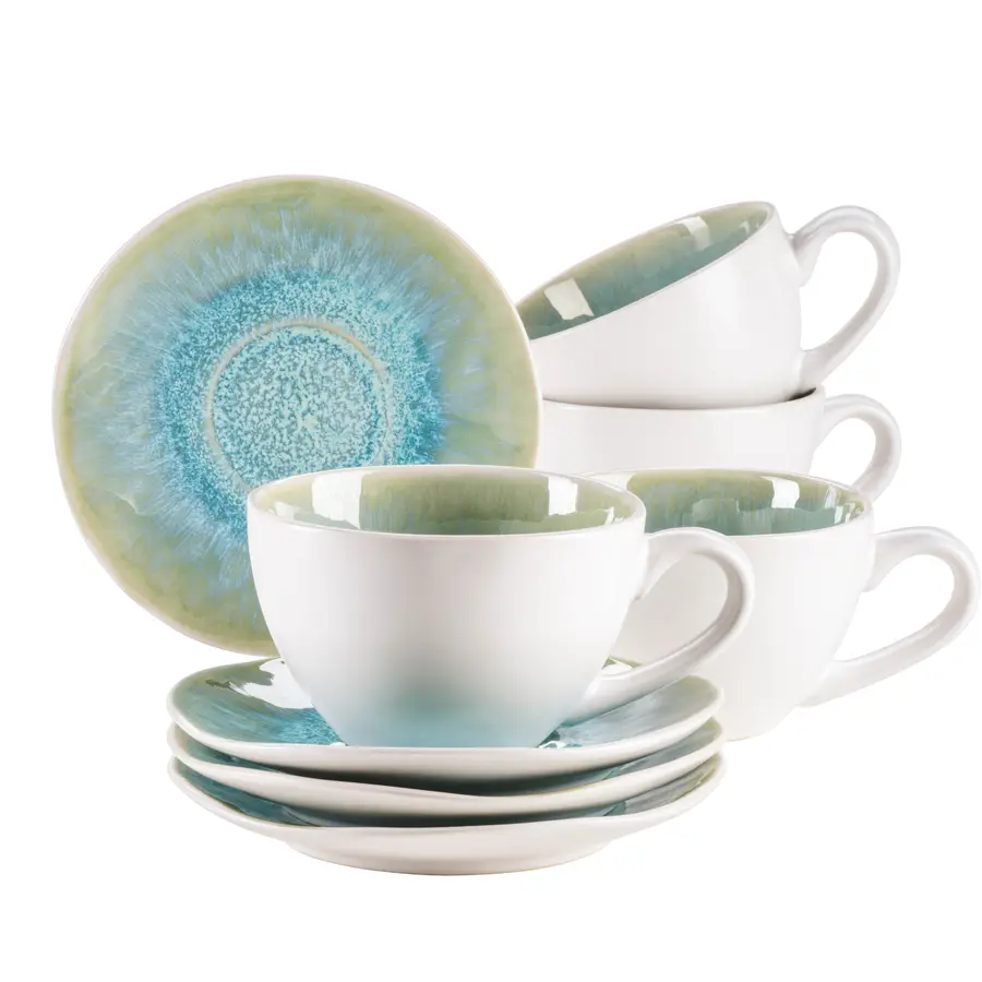 Tassen-Set Frozen grün Steinzeug 8 Stk