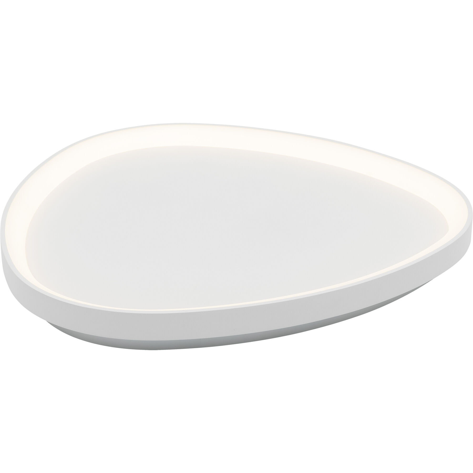 Deckenlampe Finja Weiss Metall 6600 lm Dimmbar B 60 cm - LED - Lichtfarbe: Extra warmweiss - Helles Neutralweiss- LED Energiesparlampe