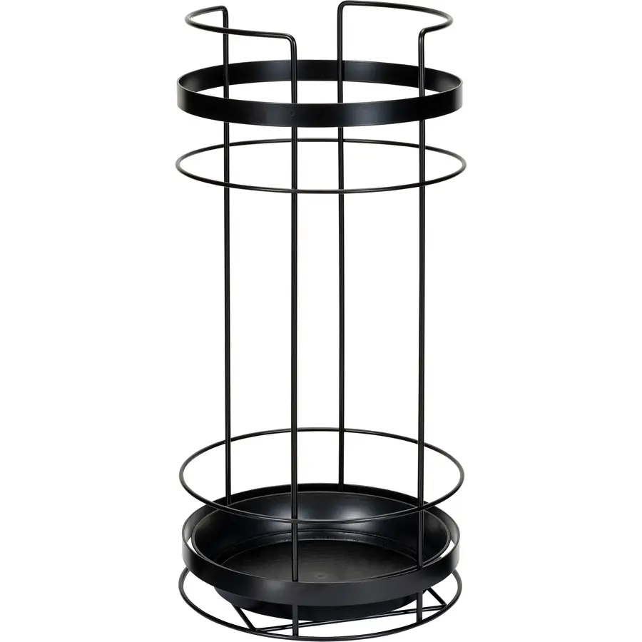 Schirmständer Janique schwarz Stahl H 50.5 cm