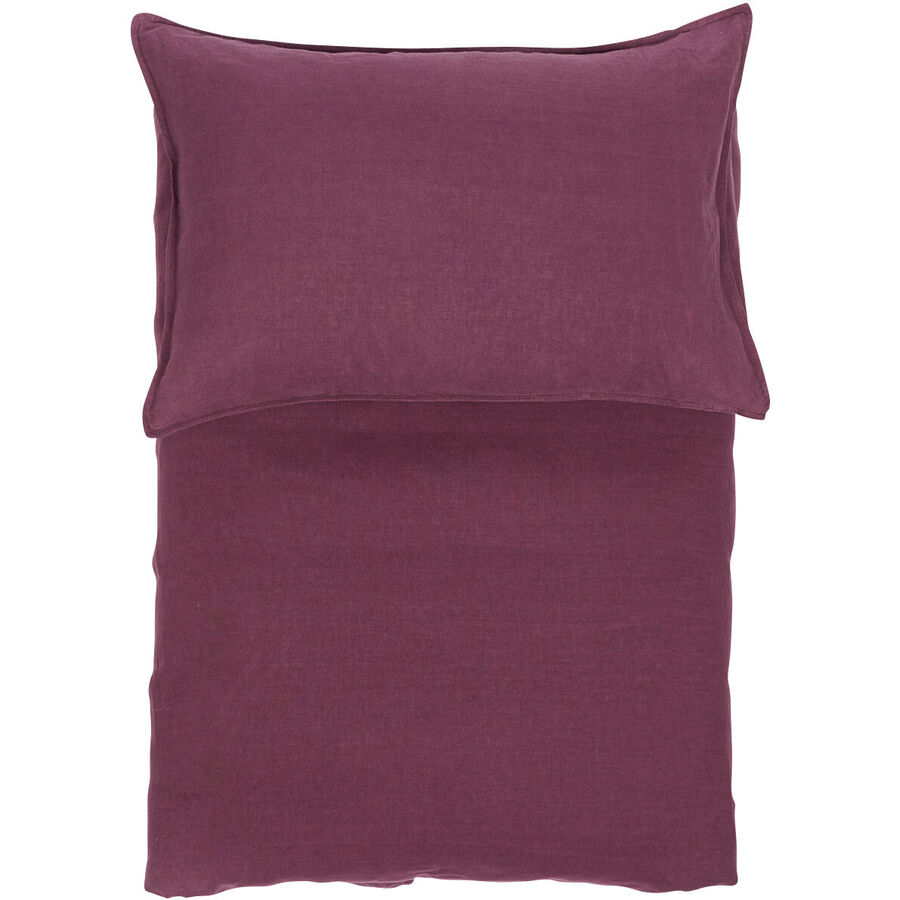 Lavie Copripiumone Linus Viola Lino 210 cm 210 cm - Colore: plum - Materiale: Biancheria - Copripiumone