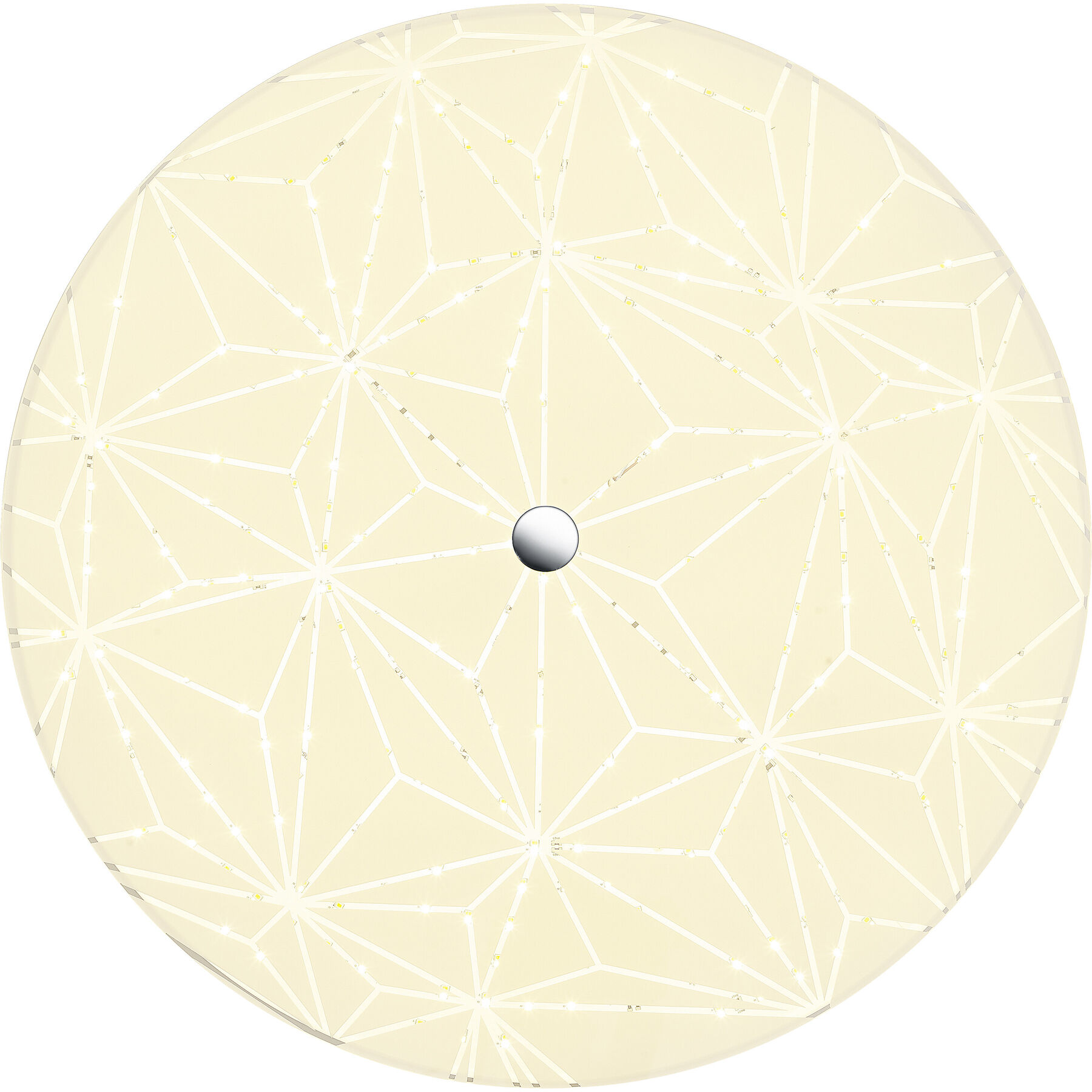 Bankamp Designer-Deckenlampe Mandala weiss Metall/Glas 7700 lm Dimmbar - LED - Lichtfarbe: Extra warmweiss- LED Energiesparlampe