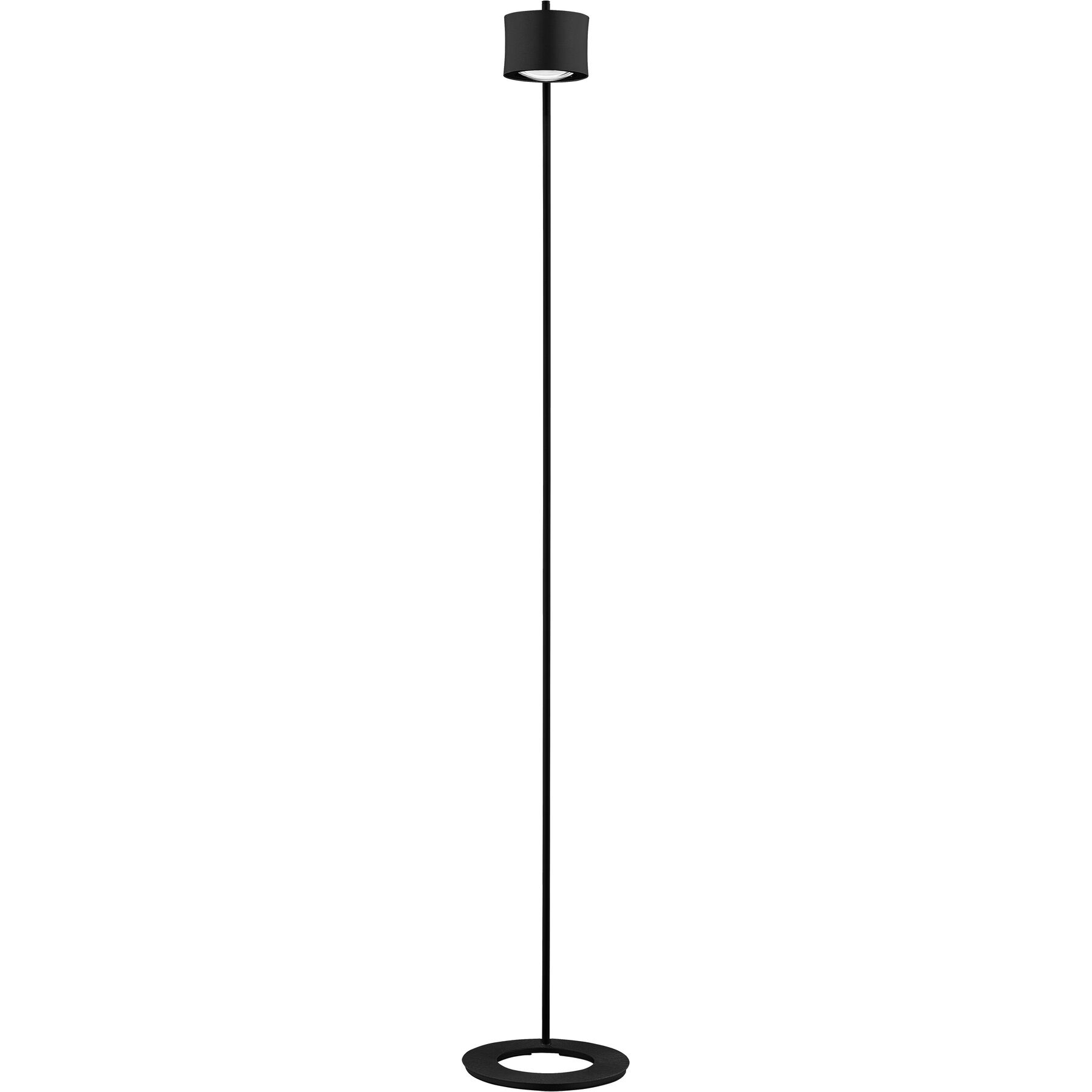 Bankamp Designer-Stehlampe Impulse anthrazit Aluminium/Stahl 700 lm H 155 cm - LED - Lichtfarbe: Extra warmweiss - LED Energiesparlampen