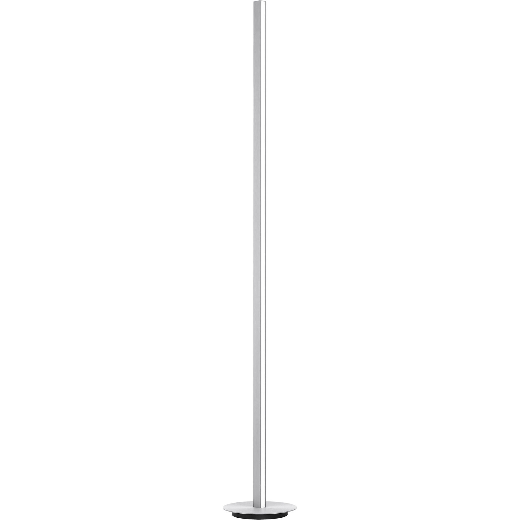 Bankamp Designer-Stehlampe Line silber Aluminium/Stahl 6100 lm H 160 cm - LED - Lichtfarbe: Extra warmweiss - LED Energiesparlampen