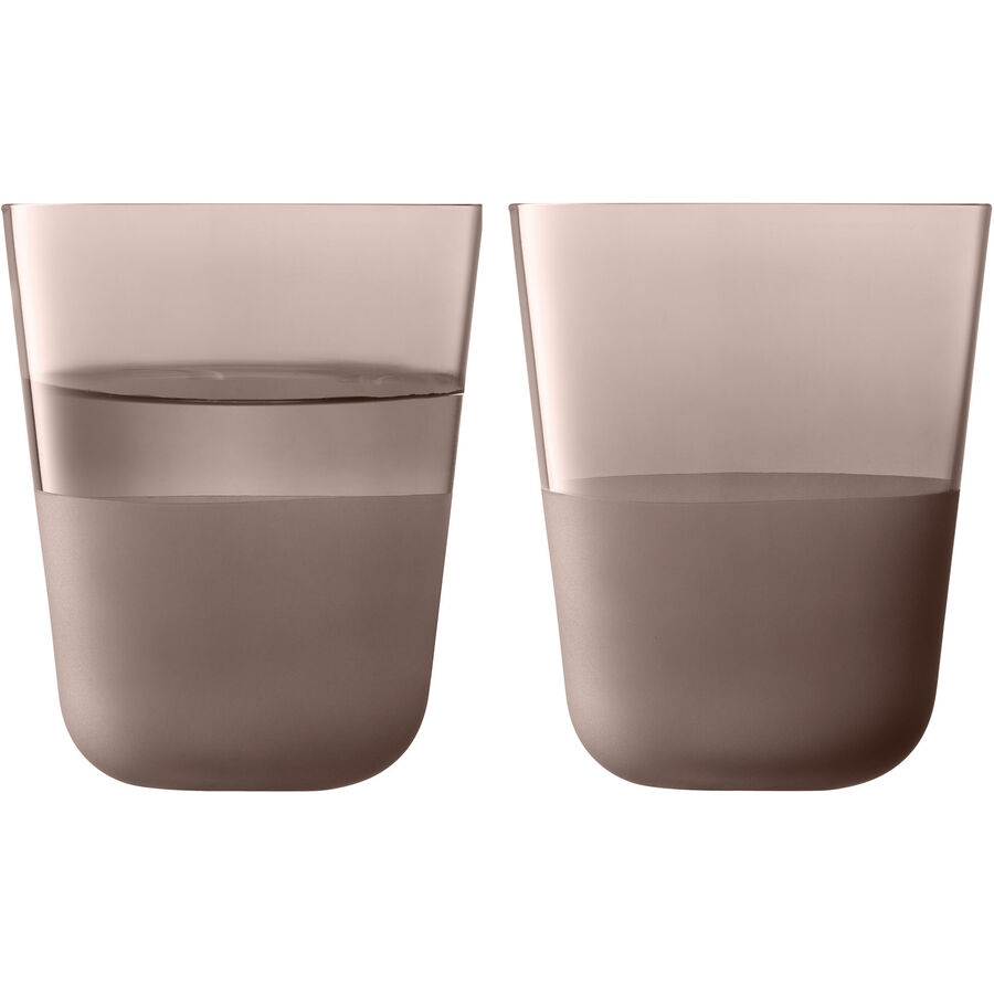 Becher Arc Contrast braun Glas 0.38 l