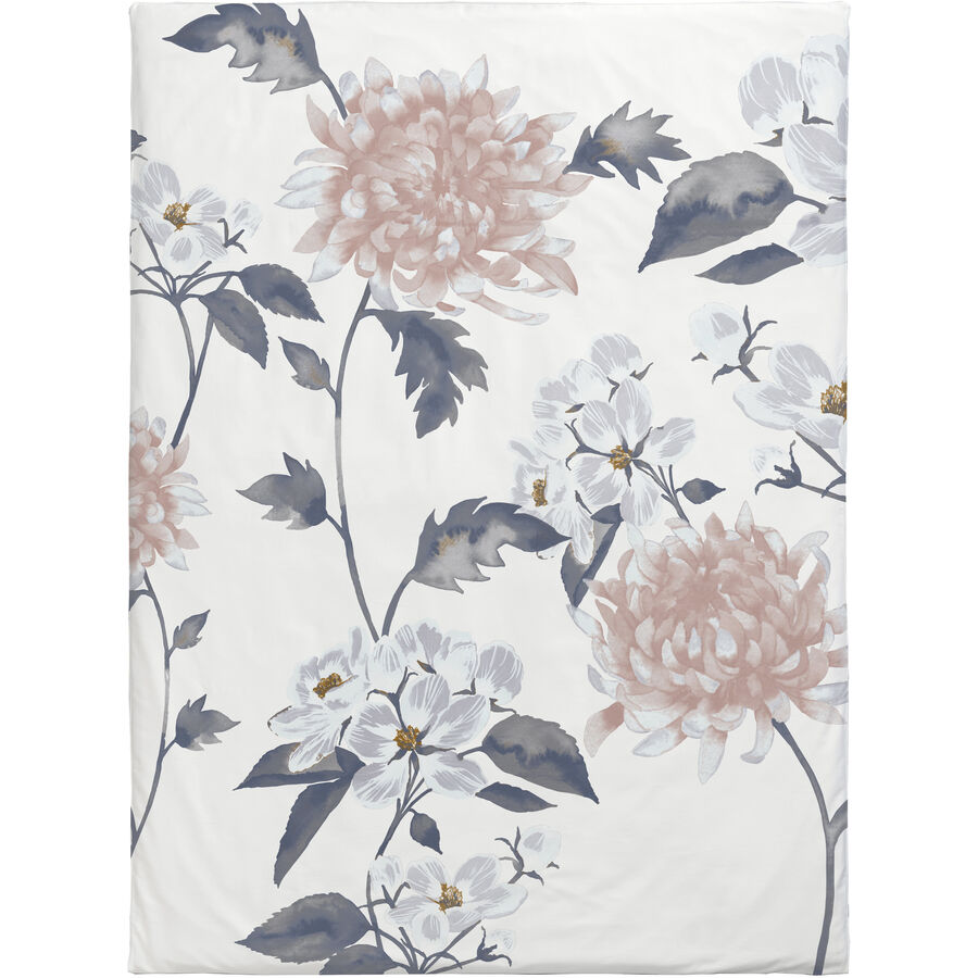 Duvetbezug Klaro multicolor Blumenmuster Baumwolle 160 x 210 cm
