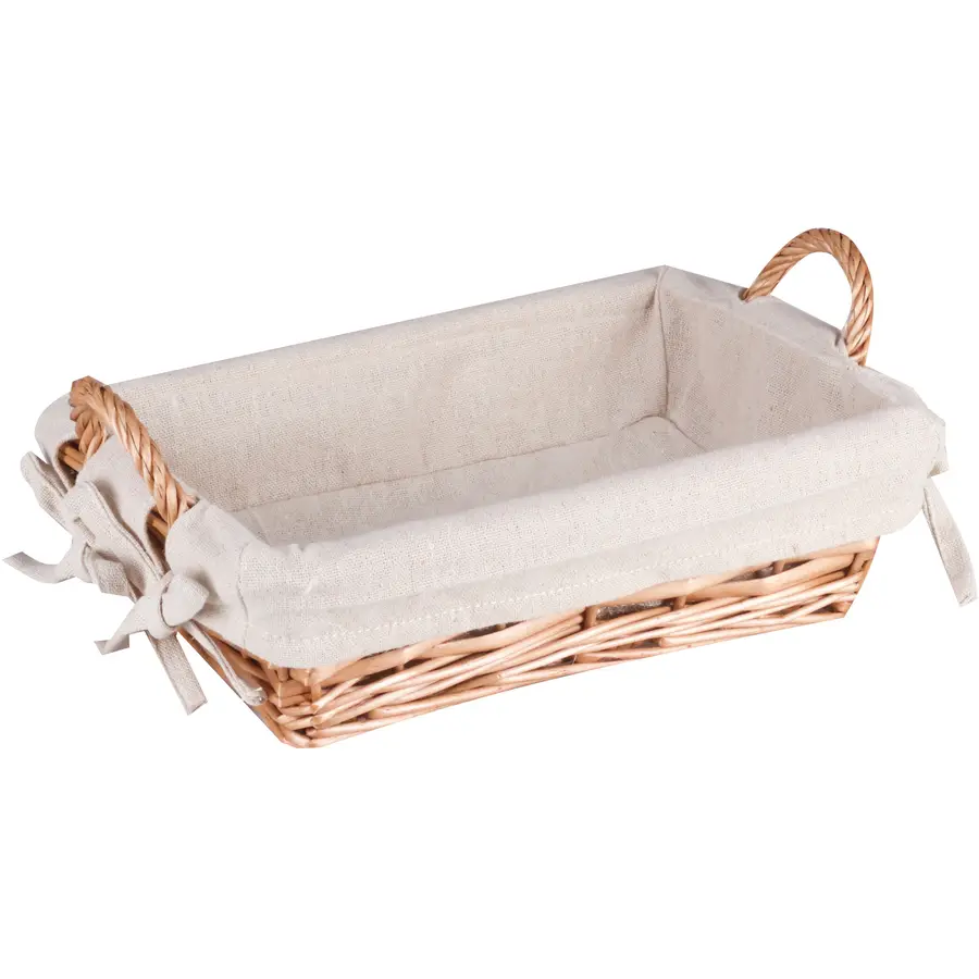 Brotkorb Traditional beige Naturfaser/Baumwolle T 26 cm