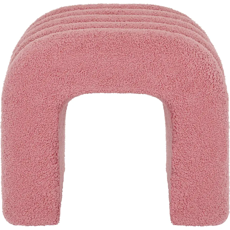 Hocker June Pink Stoff B 43 H 37 cm