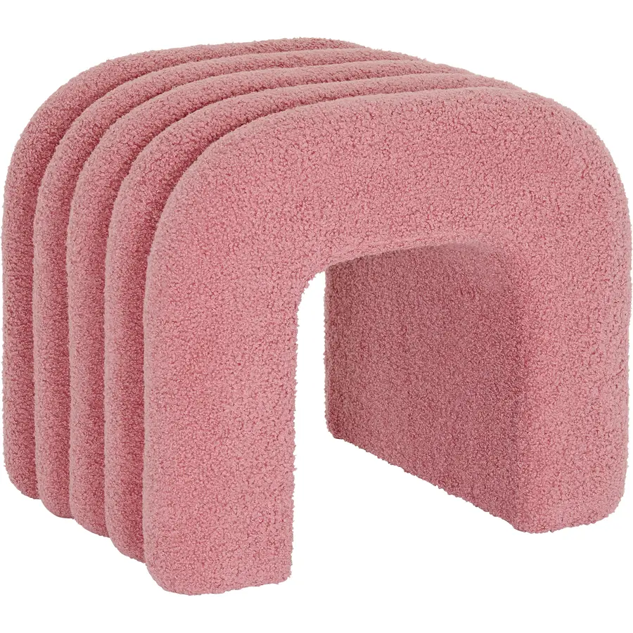 Hocker June Pink Stoff B 43 H 37 cm