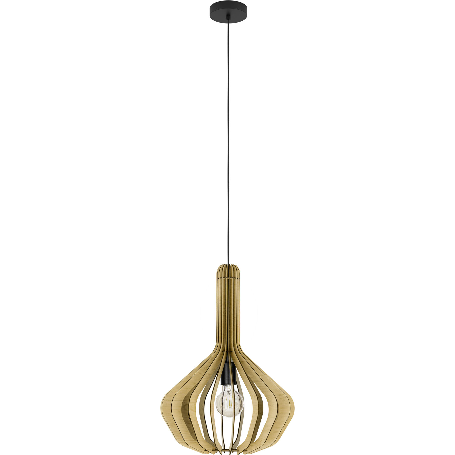 Eglo Pendellampe Velasco Schwarz Stahl B 38 cm