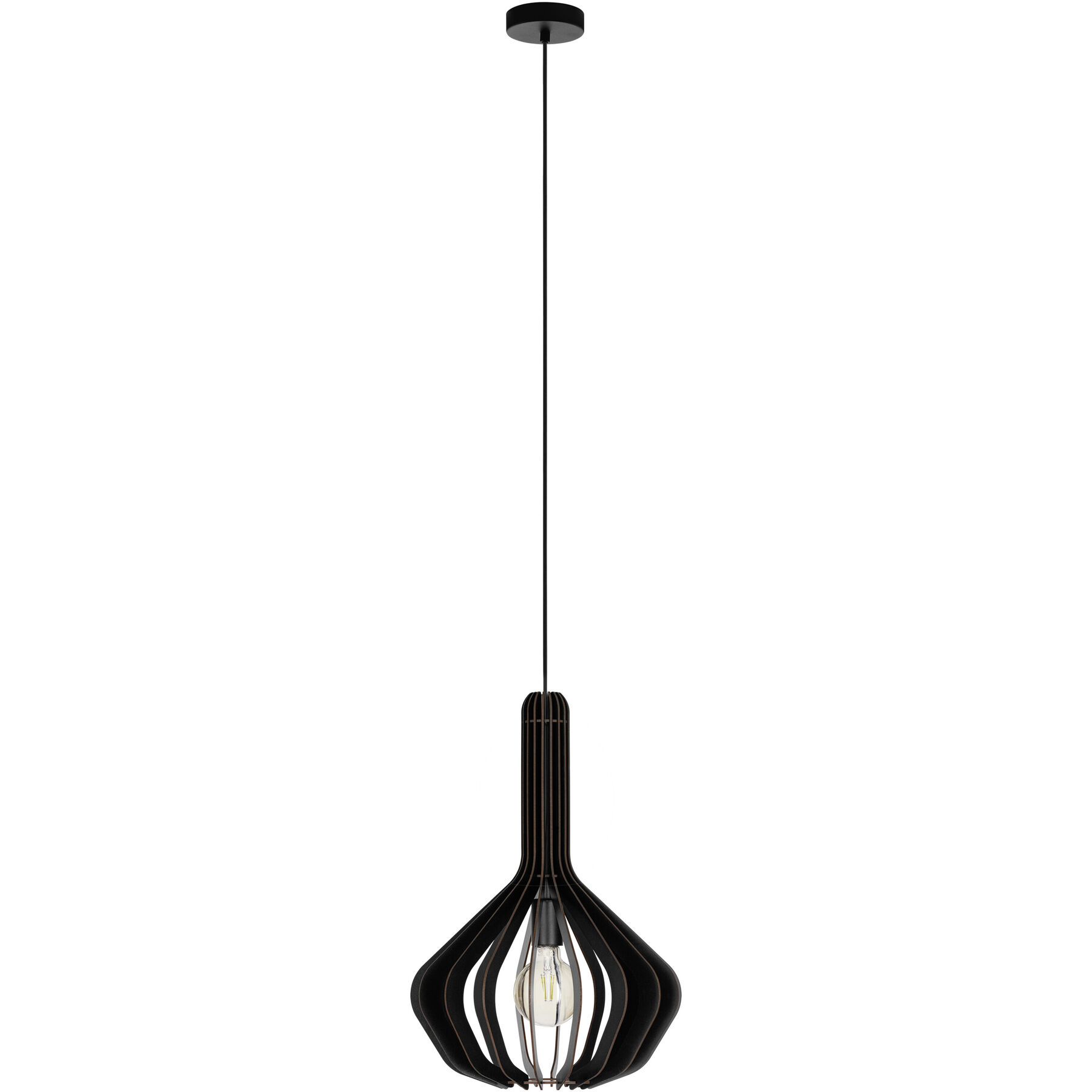 Eglo Pendellampe Velasco Schwarz Stahl B 38 cm