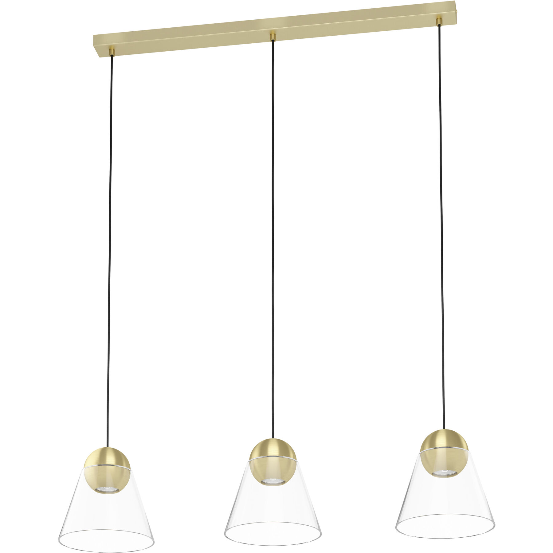 Eglo Pendellampe Cerasella Messing gebürstet/smoky Stahl B 20 cm