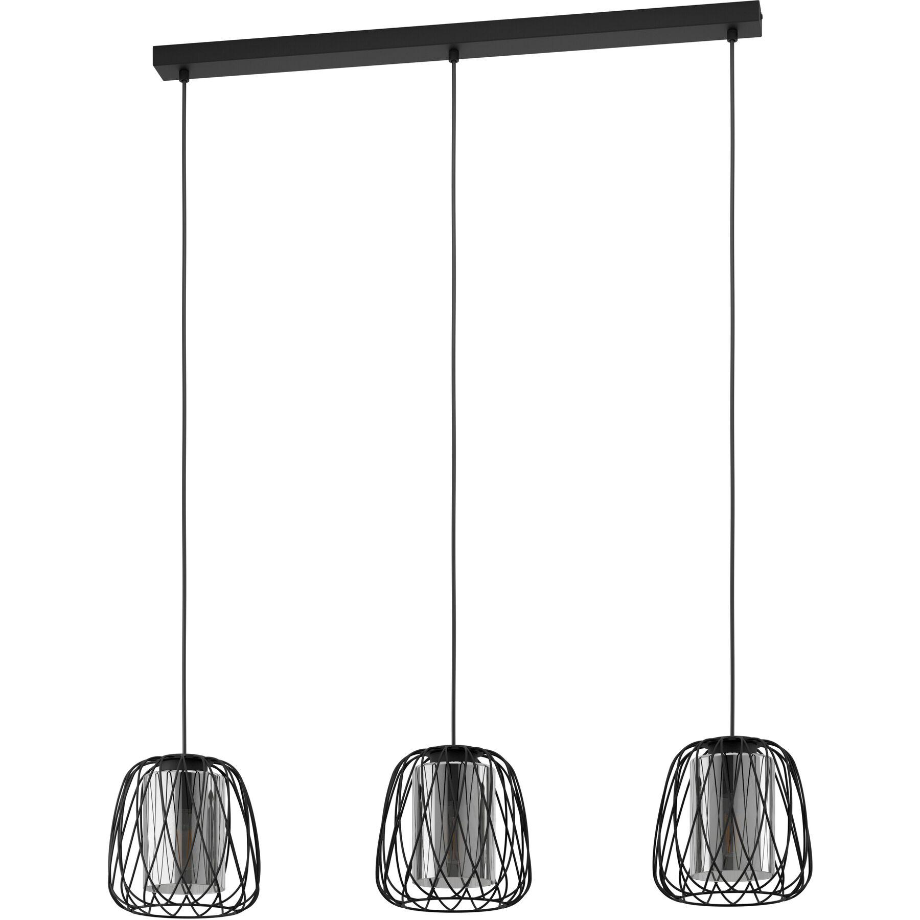 Eglo Pendellampe Floresta Schwarz Stahl B 19 cm