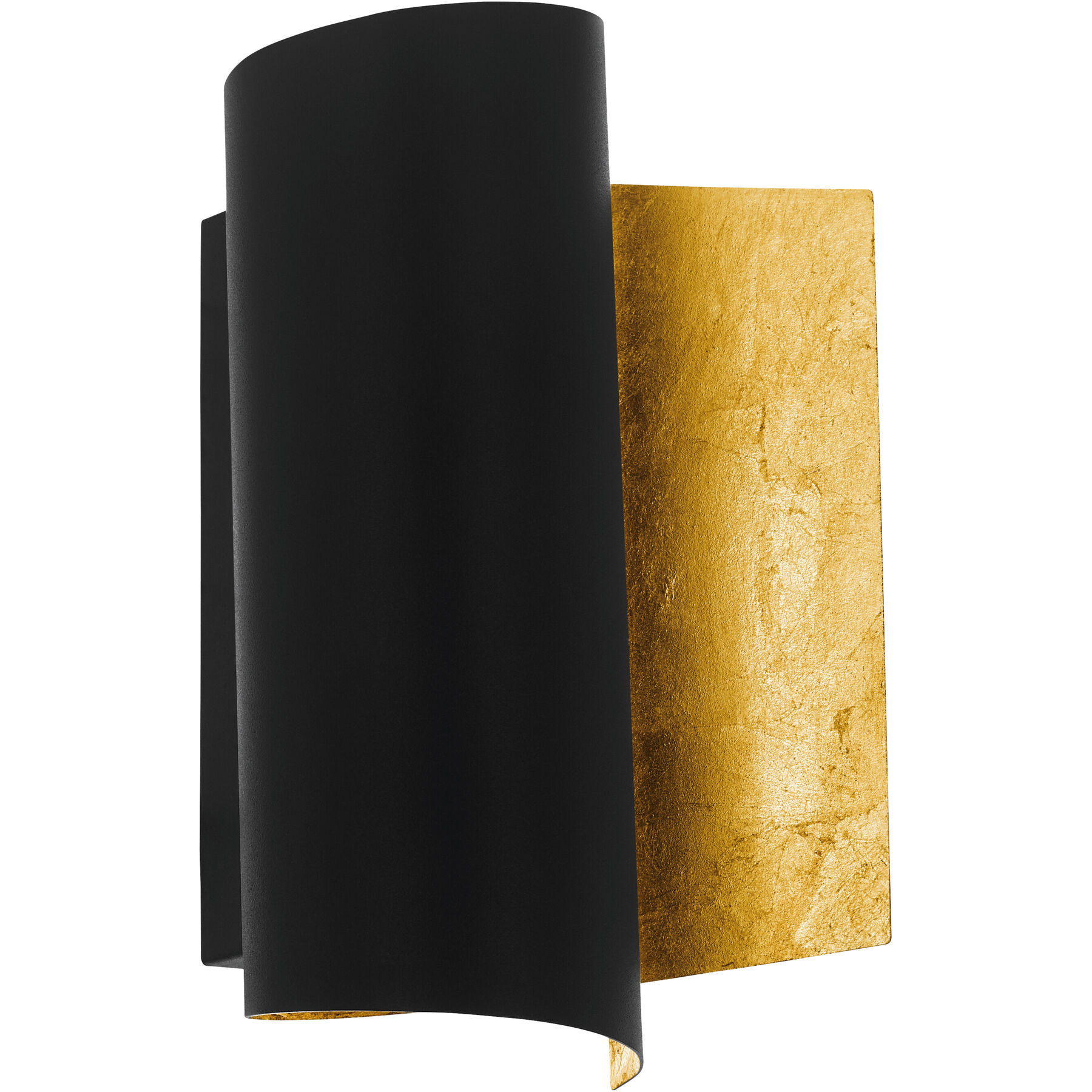 Eglo Wandlampe Falicetto Schwarz-gold Stahl B 11.5 cm