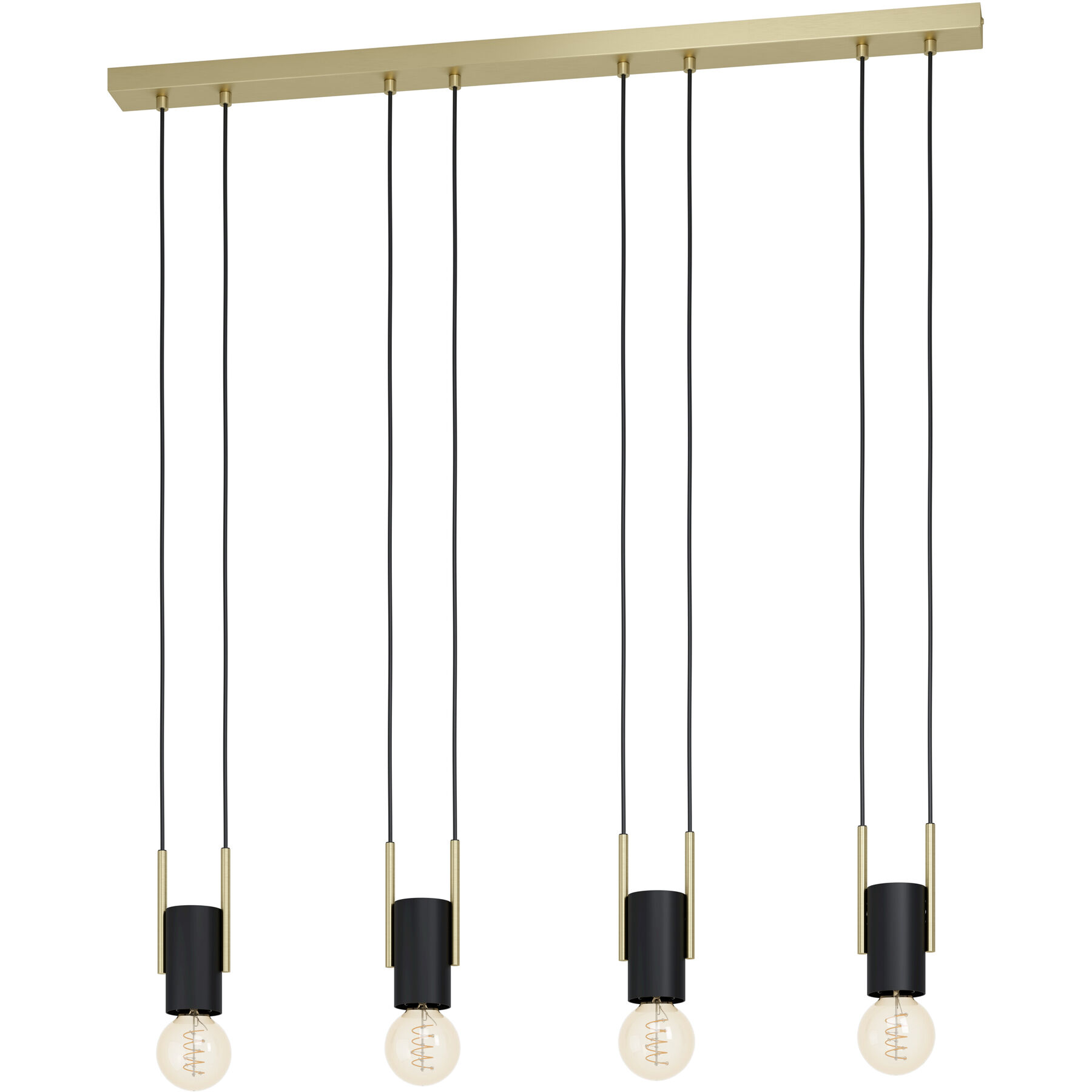Eglo Pendellampe Bitachito Schwarz/messing Stahl B 5.5 cm