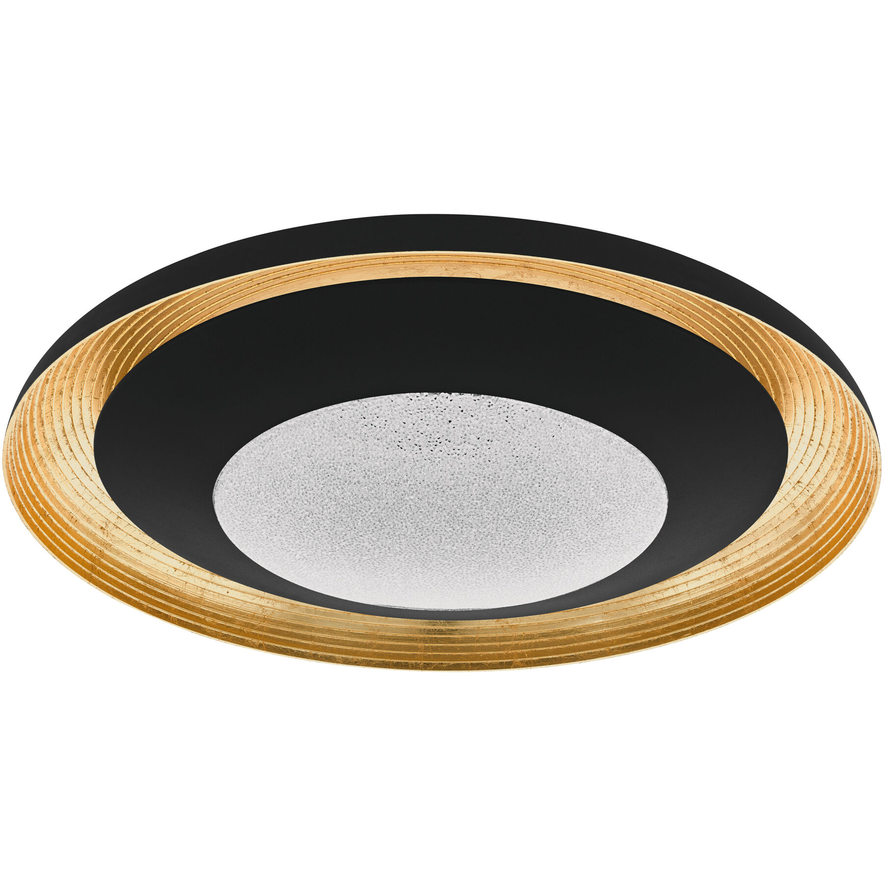 Eglo Deckenlampe Canicosa 2 Schwarz-gold Kunststoff/Stahl 3200 lm Dimmbar B 49.5 cm - LED- LED Energiesparlampe