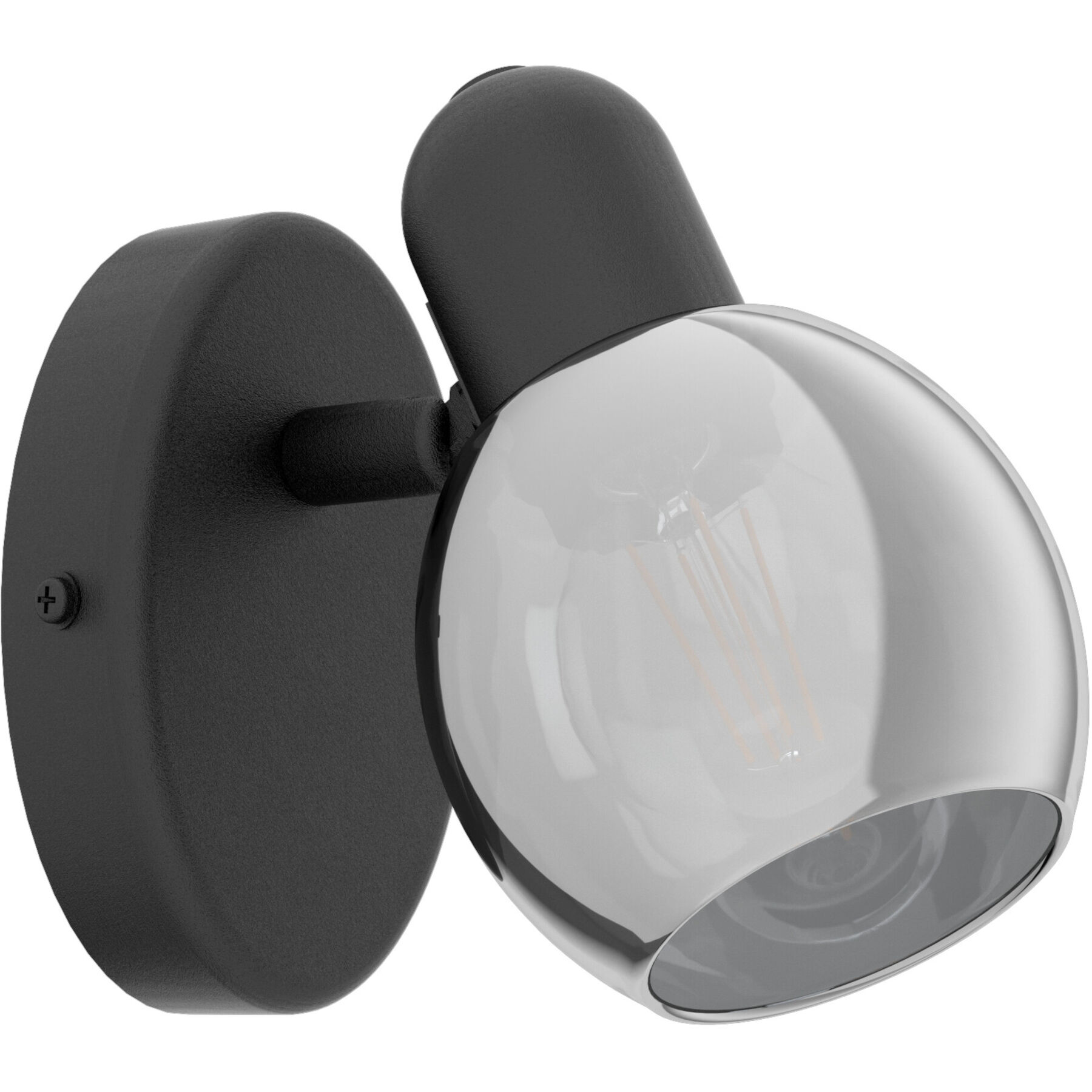 Eglo Spot Pollica Schwarz Stahl B 6.5 cm