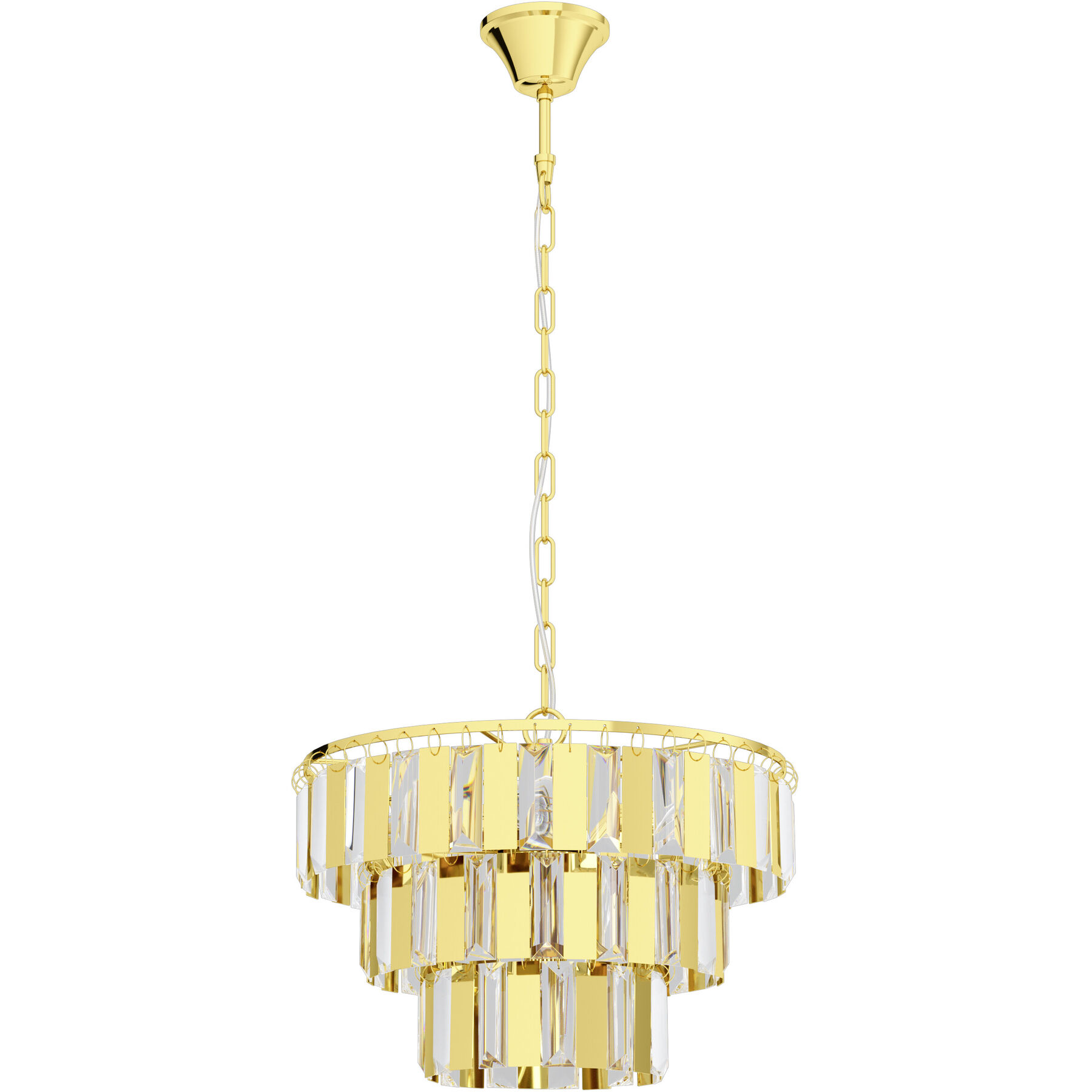 Eglo Pendellampe Erseka Messing Stahl B 38.5 cm
