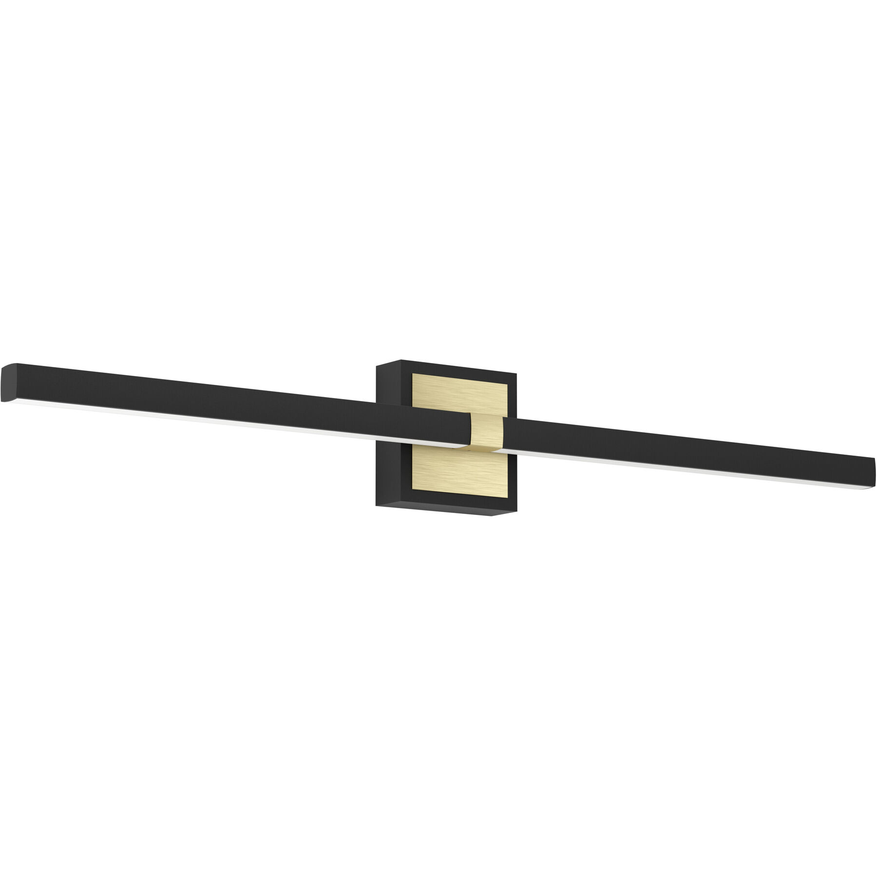 Eglo Wandlampe Peguera Schwarz, messing-gebürstet Aluminium/Stahl 2000 lm B 7 cm - LED - Lichtfarbe: Warmweiss - LED Energiesparlampen
