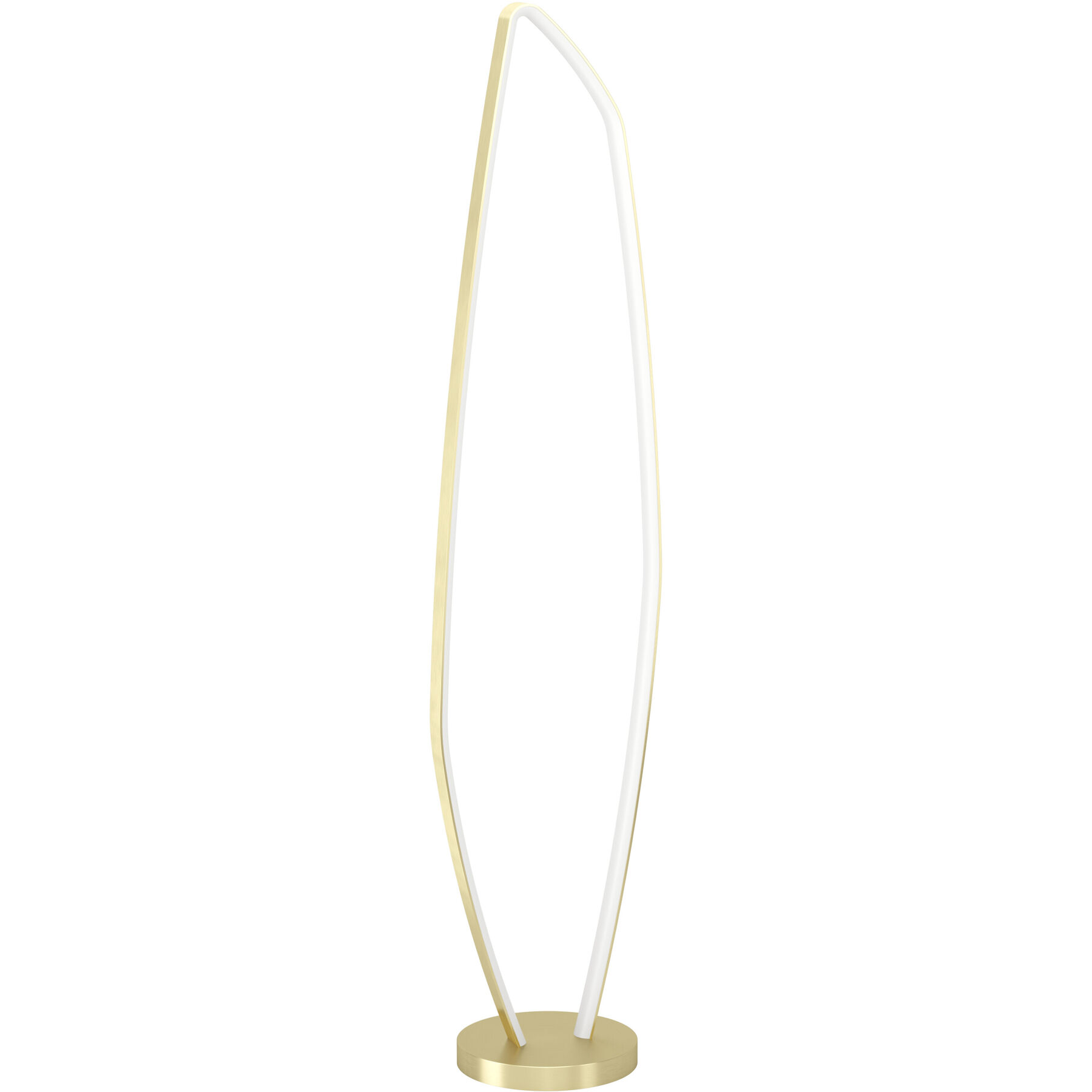 Eglo Stehlampe Vallerosa Messing gebürstet/smoky Aluminium/Stahl 3400 lm H 128.5 cm - LED - Lichtfarbe: Warmweiss - LED Energiesparlampen