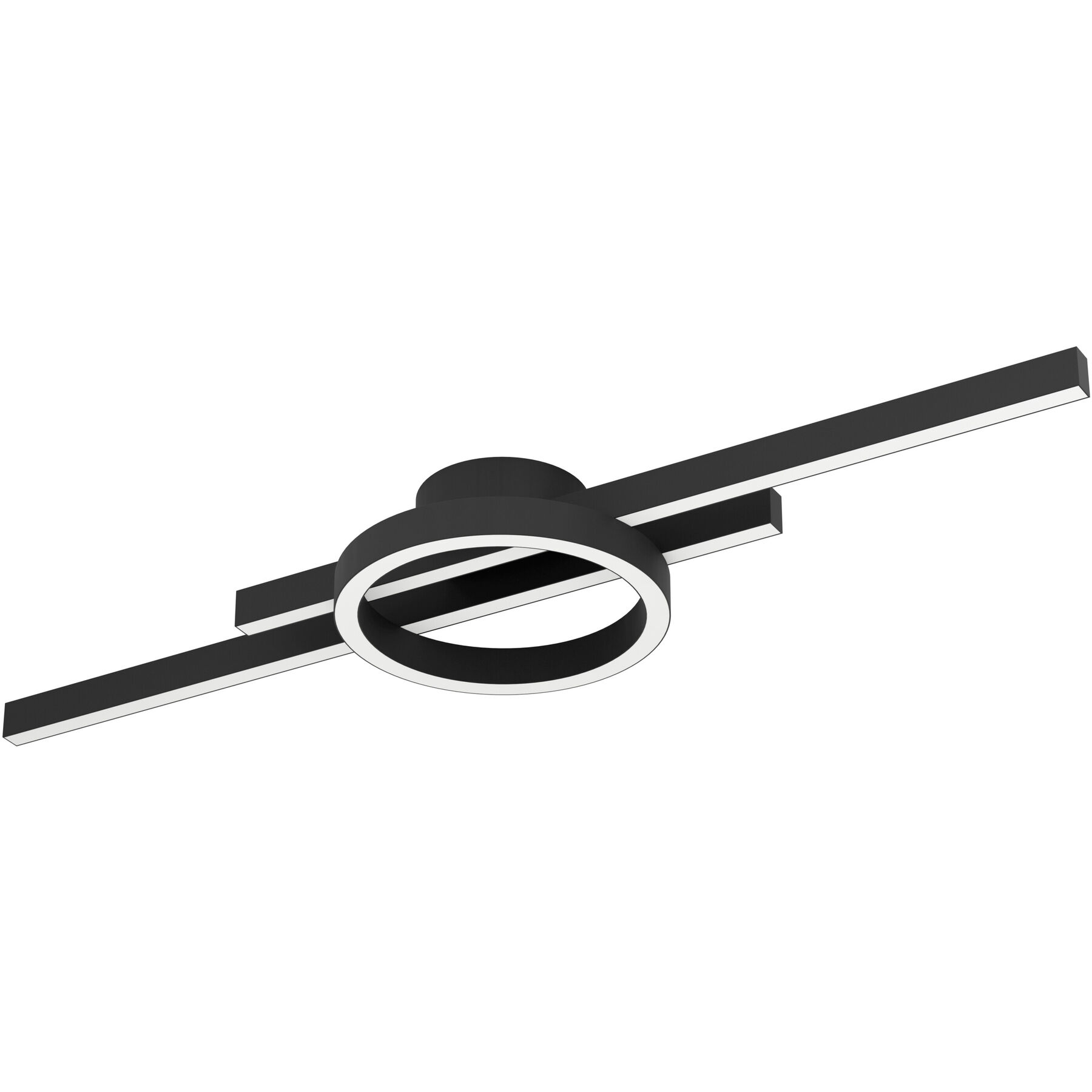 Eglo Deckenlampe Amandolo Schwarz Aluminium/Stahl 2850 lm Dimmbar B 20 cm - LED- LED Energiesparlampe