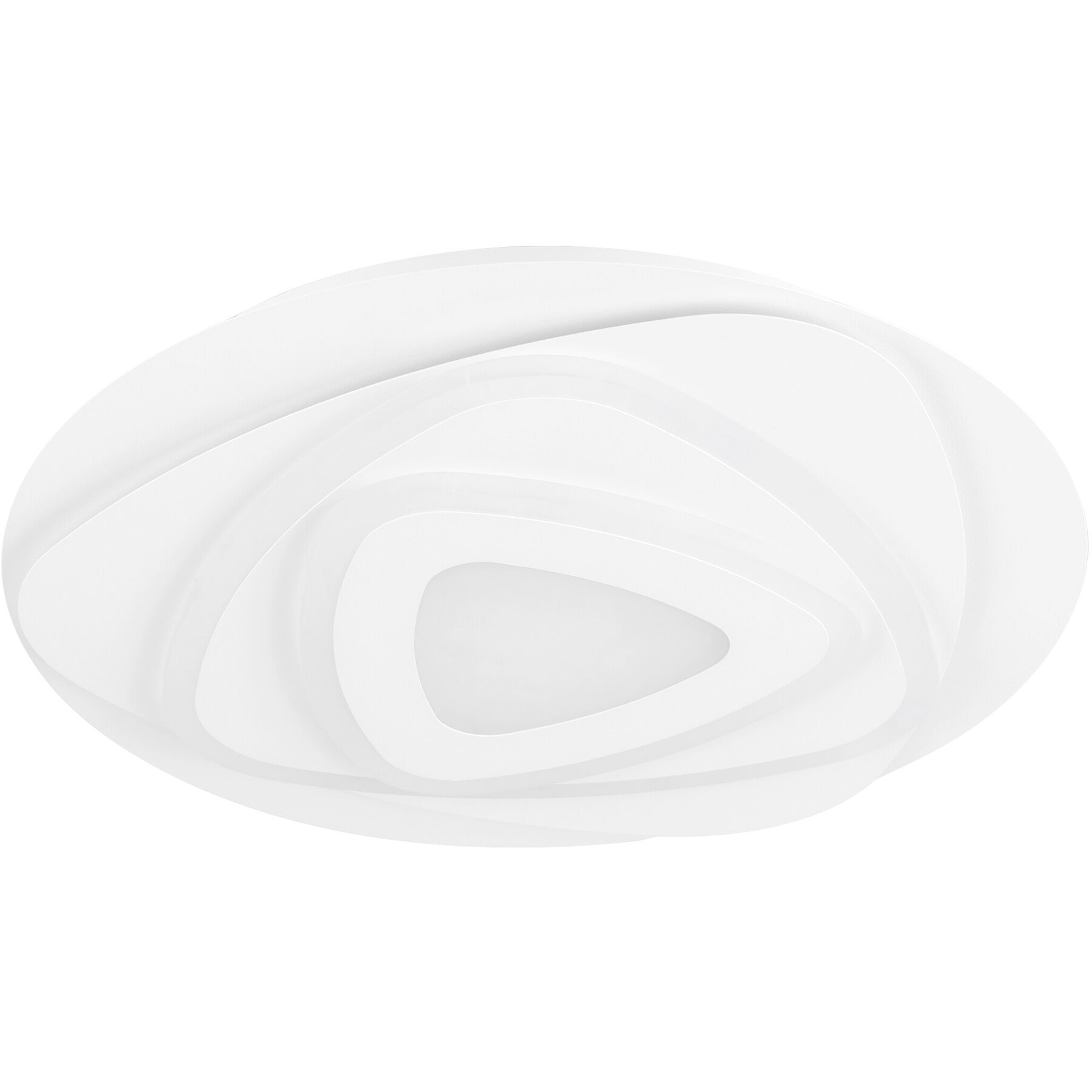 Eglo Deckenlampe Palagiano Weiss Stahl 3100 lm B 38 cm - LED - Lichtfarbe: Helles Neutralweiss- LED Energiesparlampe
